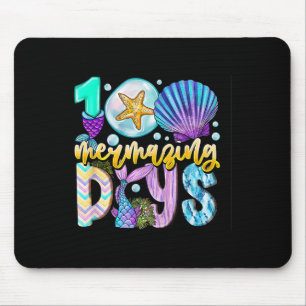 100 Mermazing Days Of School 100th Day Mermaid Kid Mouse Pad