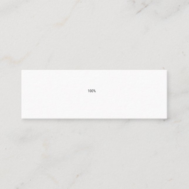 100% MINI BUSINESS CARD (Front)