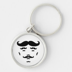 100% Moustache Keychain