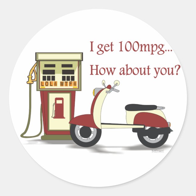 100 mpg Sticker (Front)