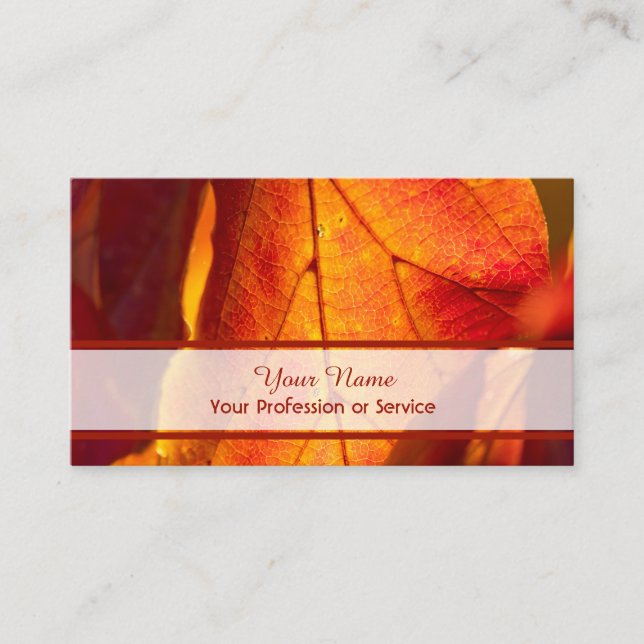 100% natural organic colourful forest style business card (Front)