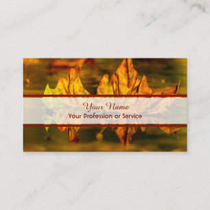 100% natural organic colourful forest style business card