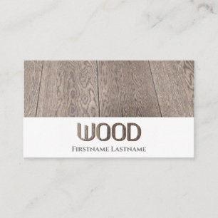 100% natural organic wooden floor wooden letters business card