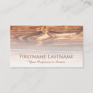 100% natural organic wooden style interior design  business card