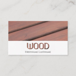 100% natural organic wooden style wooden letters business card