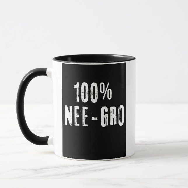 100% Nee-Gro 2 wt 11oz Mug (Left)