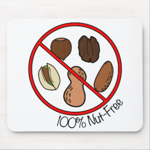 100% Nut Free (Tree nuts & Peanuts) Mouse Pad