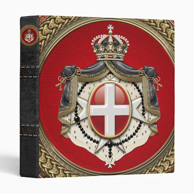 [100] Order of Malta - SMOM Coat of Arms Binder (Front/Spine)