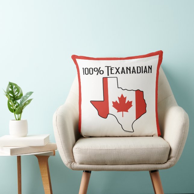 100% Oreiller à lancer texanadien (Chaise)