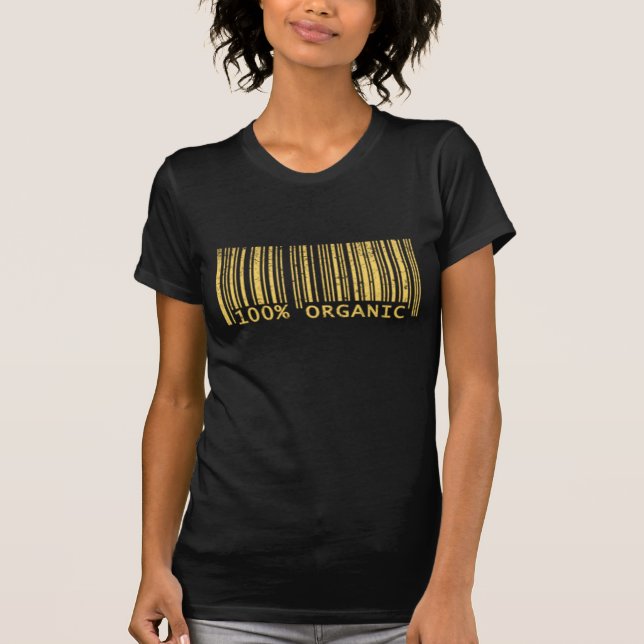 100% Organic Bar Code T-Shirt (Front)