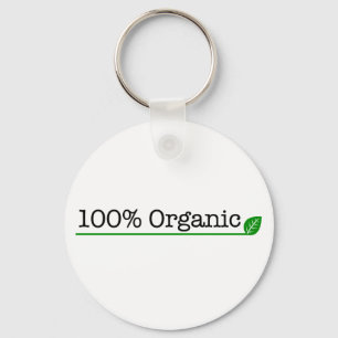 100% Organic Keychain