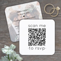 100 Pack QR  RSVP Wedding Website Photo Enclosure