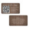 100 Pack Scan Me QR RSVP Brown Faux Wood Enclosure