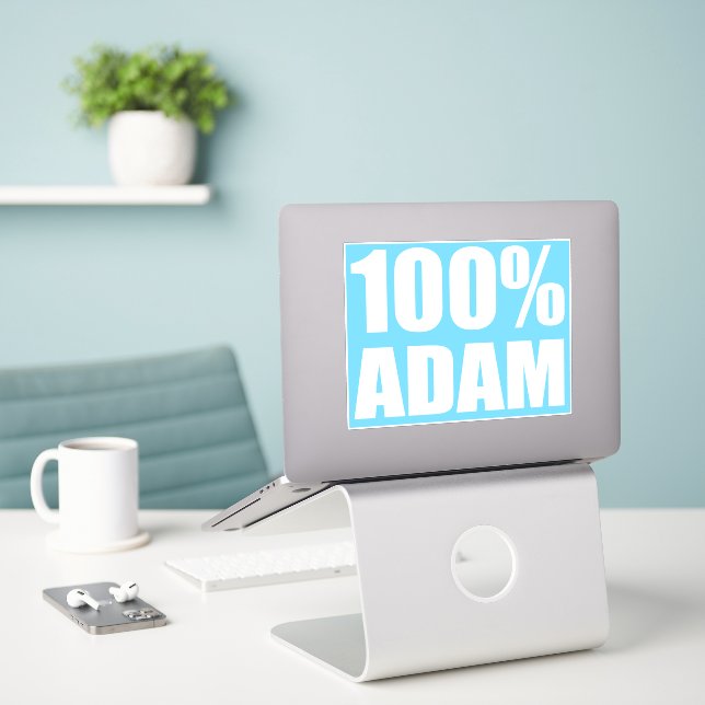 100 percent Adam name (Laptop On Desk)