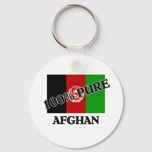 100 Percent AFGHAN Keychain (Front)