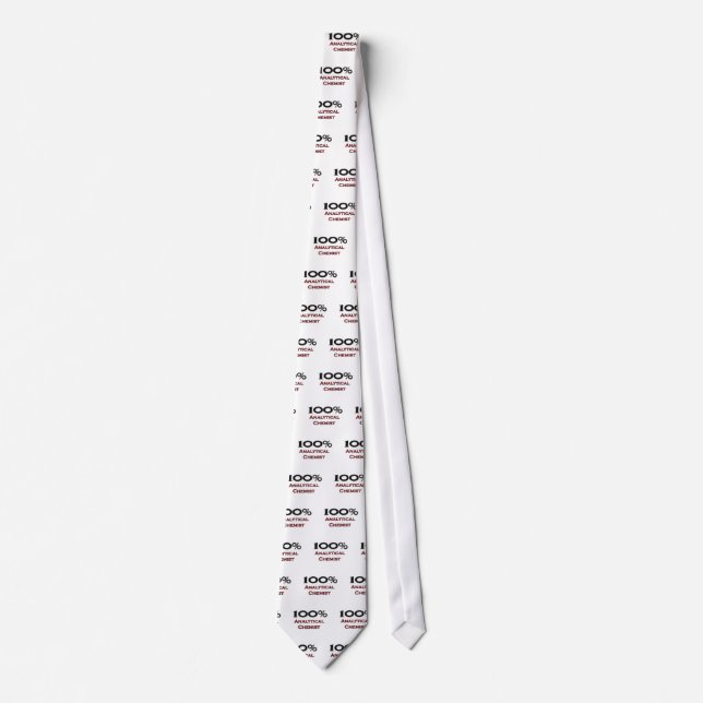 100 Percent Analytical Chemist Tie (Front)