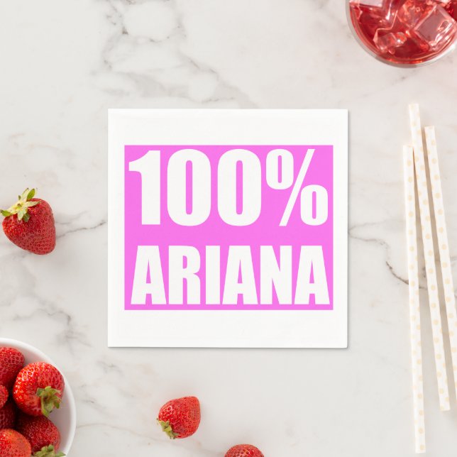 100 percent Ariana name Napkin (Insitu)