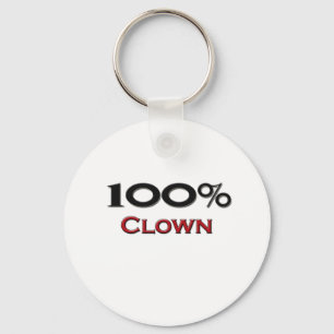 100 Percent Clown Keychain