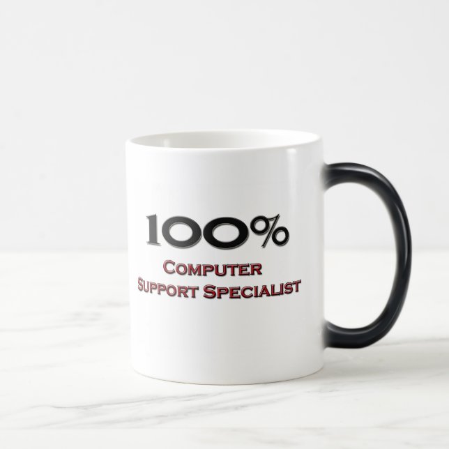100 Percent Computer Support Specialist Magic Mug (Right)