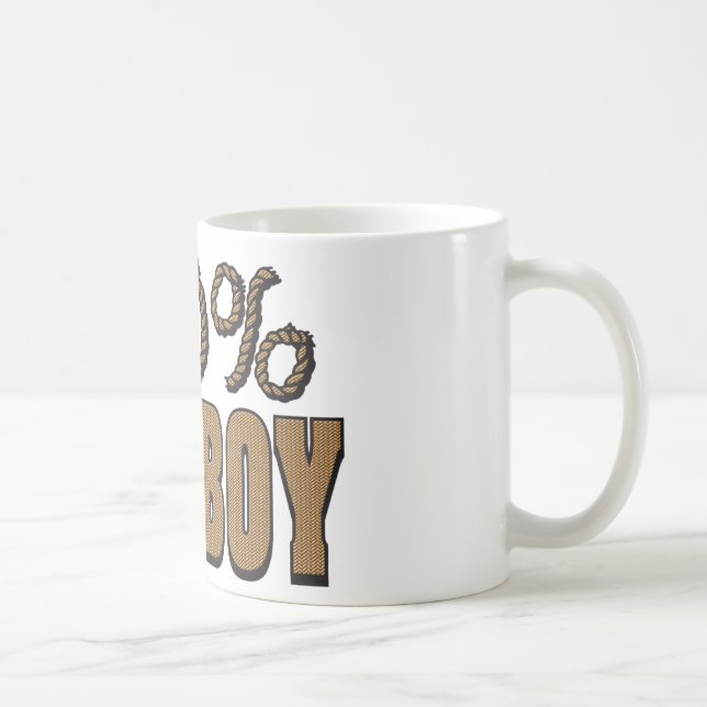 100 Percent Cowboy Coffee Mug (Right)