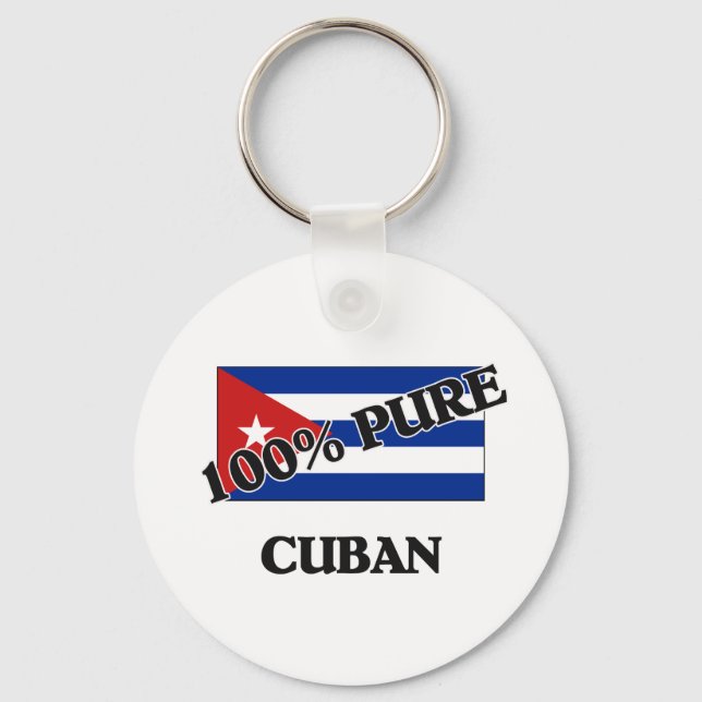 100 Percent CUBAN Keychain (Front)