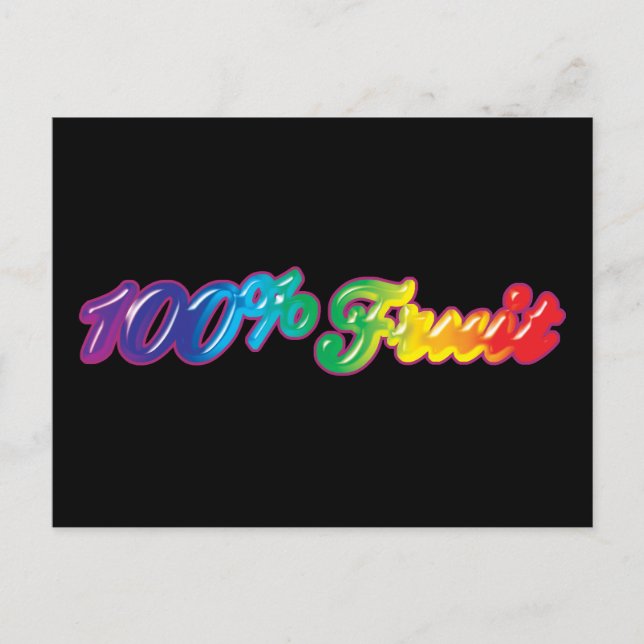 100 Percent Fruit Postcard (Front)