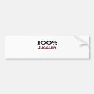 100 Percent Juggler Bumper Sticker
