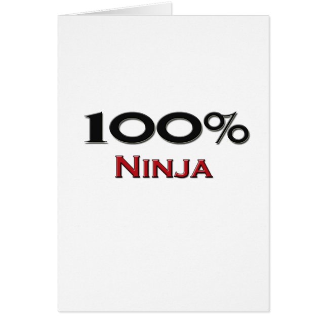 100 Percent Ninja (Front)