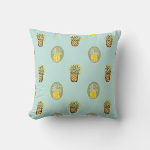 100% pineapple throw pillow