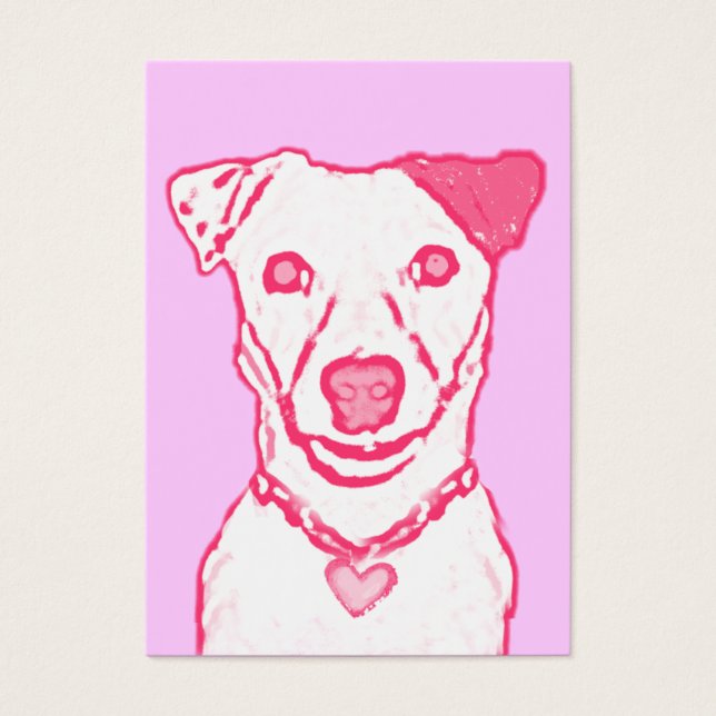 100 Pink Puppy Valentines (Front)