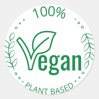 100% Plante Vegan autocollant