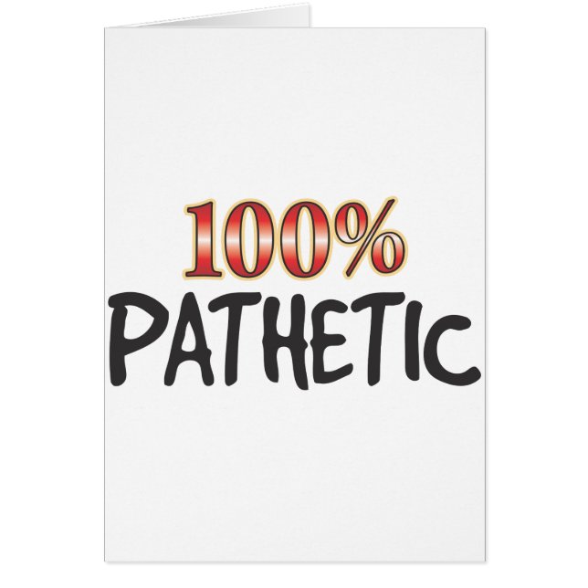 100 pour cent pathétiques (Devant)