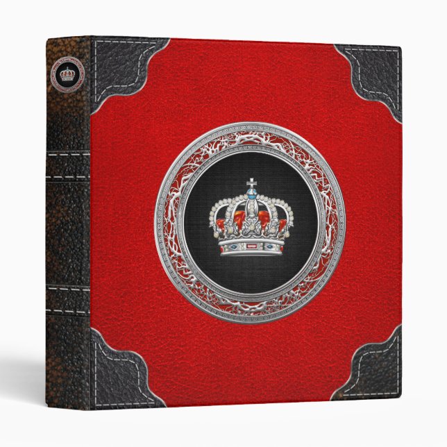 [100] Prince-Princess King-Queen Crown [Silver] Binder (Front/Spine)
