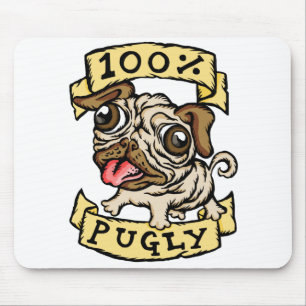 100% Pugly Mouse Pad