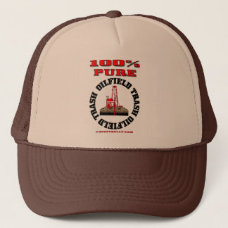 100% Pure Oil Field Trash,Oil Field Hat,Oil Rig, Trucker Hat