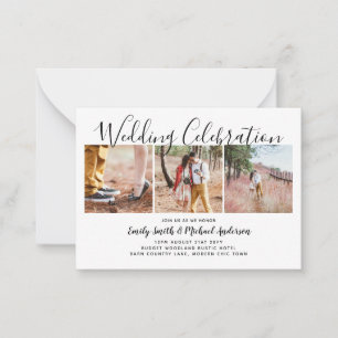 100 Quality Budget PHOTO Wedding Invites SMALL