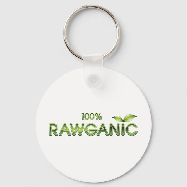 100% Rawganic Raw Food Keychain (Front)