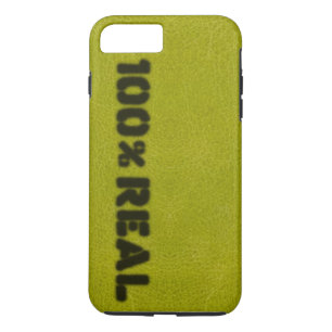 100% Real Apple Green Leather Look iPhone 8 Plus/7 Plus Case