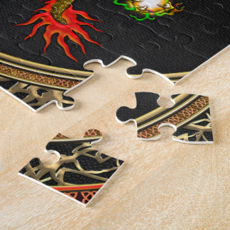 [100] Red and Yellow Dragons Jigsaw Puzzle