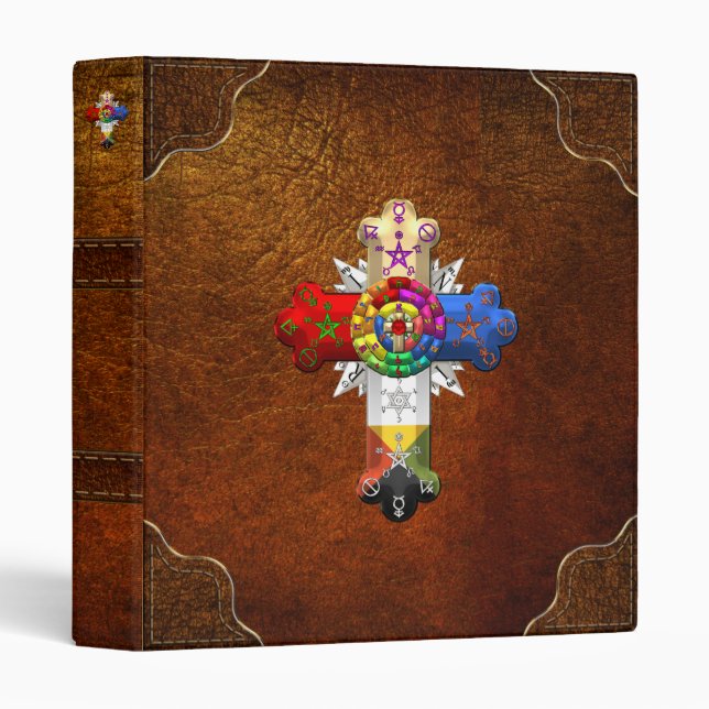 [100] Rosy Cross (Rose Croix) Binder (Front/Spine)