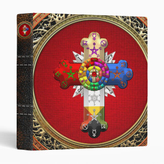 [100] Rosy Cross (Rose Croix) on Red & Gold Binder