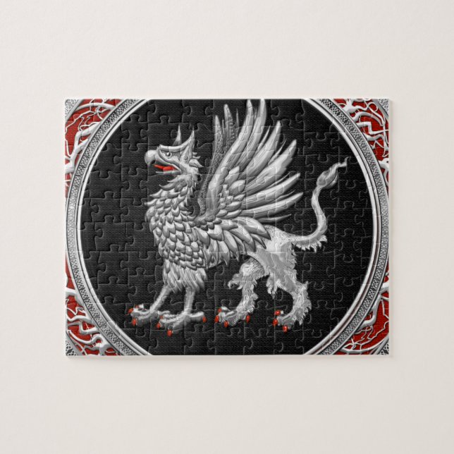 [100] Sacred Silver Griffin Jigsaw Puzzle (Horizontal)