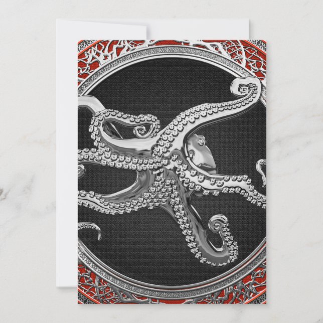 [100] Sacred Silver Octopus in Defensive Posture (Front)