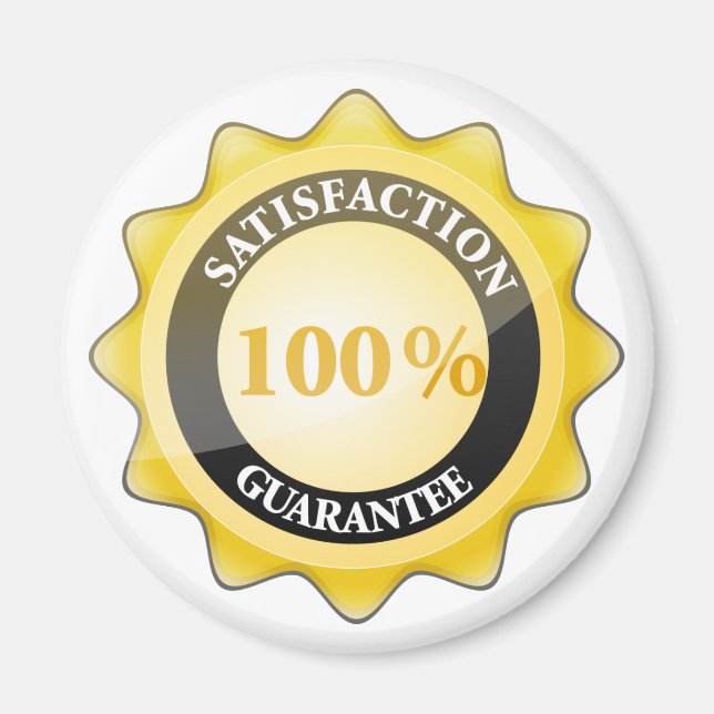 100% Satisfaction Gurantee Magnet (Front)