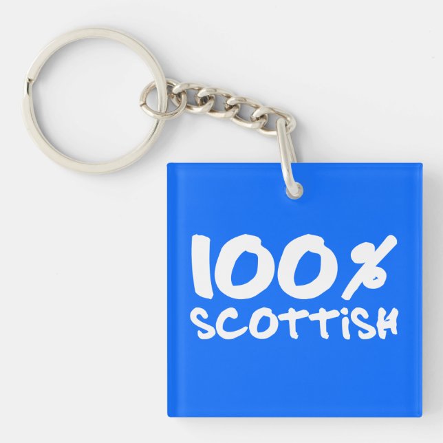 100% Scottish Keychain (Front)