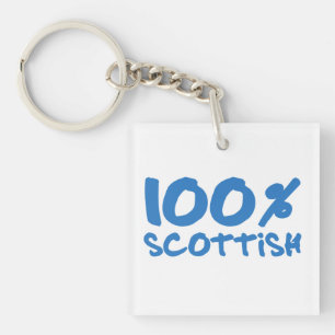 100% Scottish Keychain