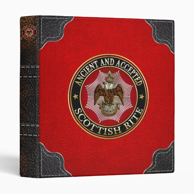 [100] Scottish Rite Double-headed Eagle Binder (Front/Spine)