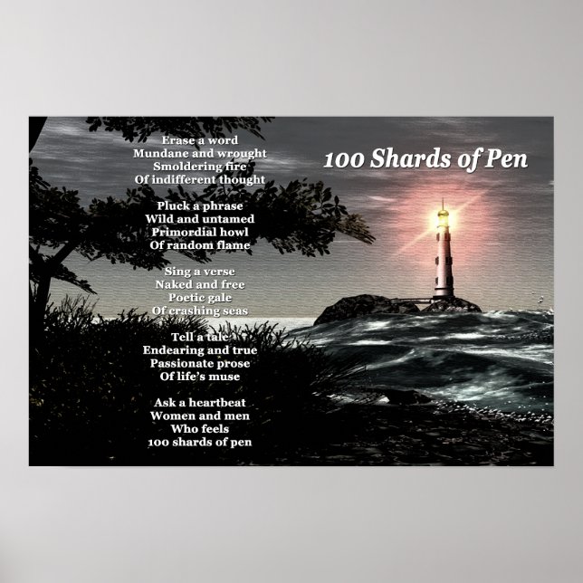 100 Shards Of Pen Poster (Front)