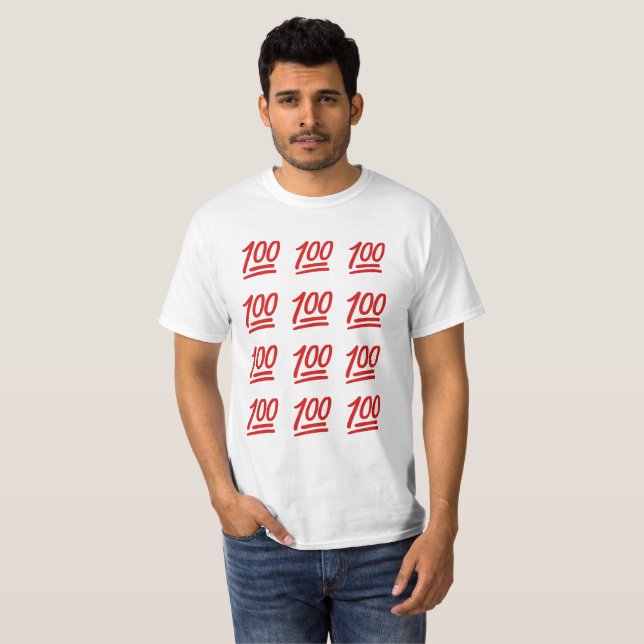 100 SHIRT EMOJI LIT FIRE (Front Full)