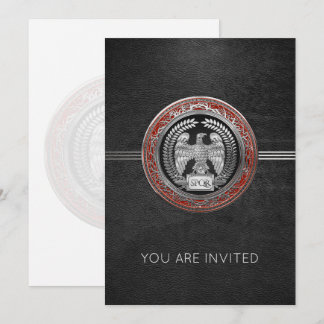 [100] Silver Roman Imperial Eagle Invitation